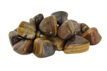 Load image into Gallery viewer, Tiger&#39;s Eye Tumbled Stones - 1 lb
