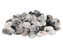 Load image into Gallery viewer, Tourmalinated Quartz Tumbled Stones - 1 lb
